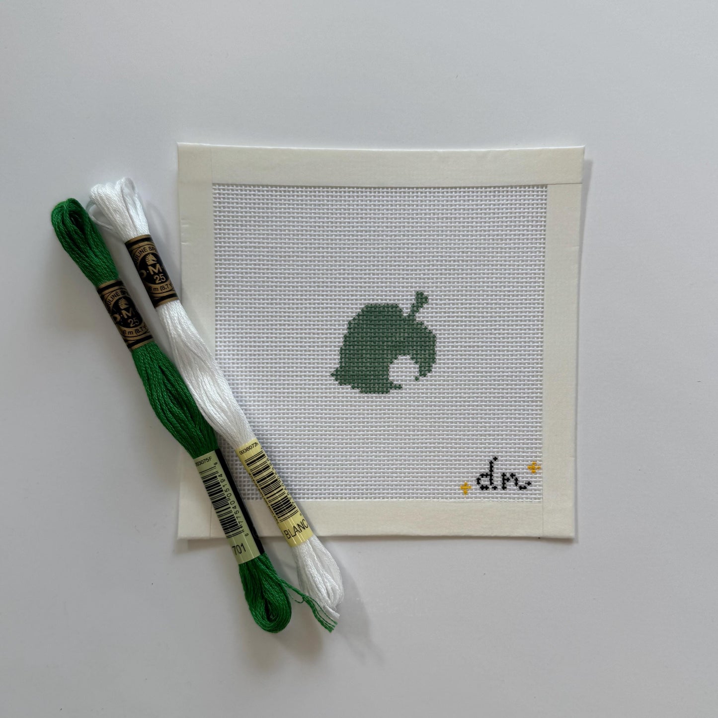 Animal Crossing Inspired Mini - Painted Needlepoint Canvas, Nintendo Inspired, 18 Mesh