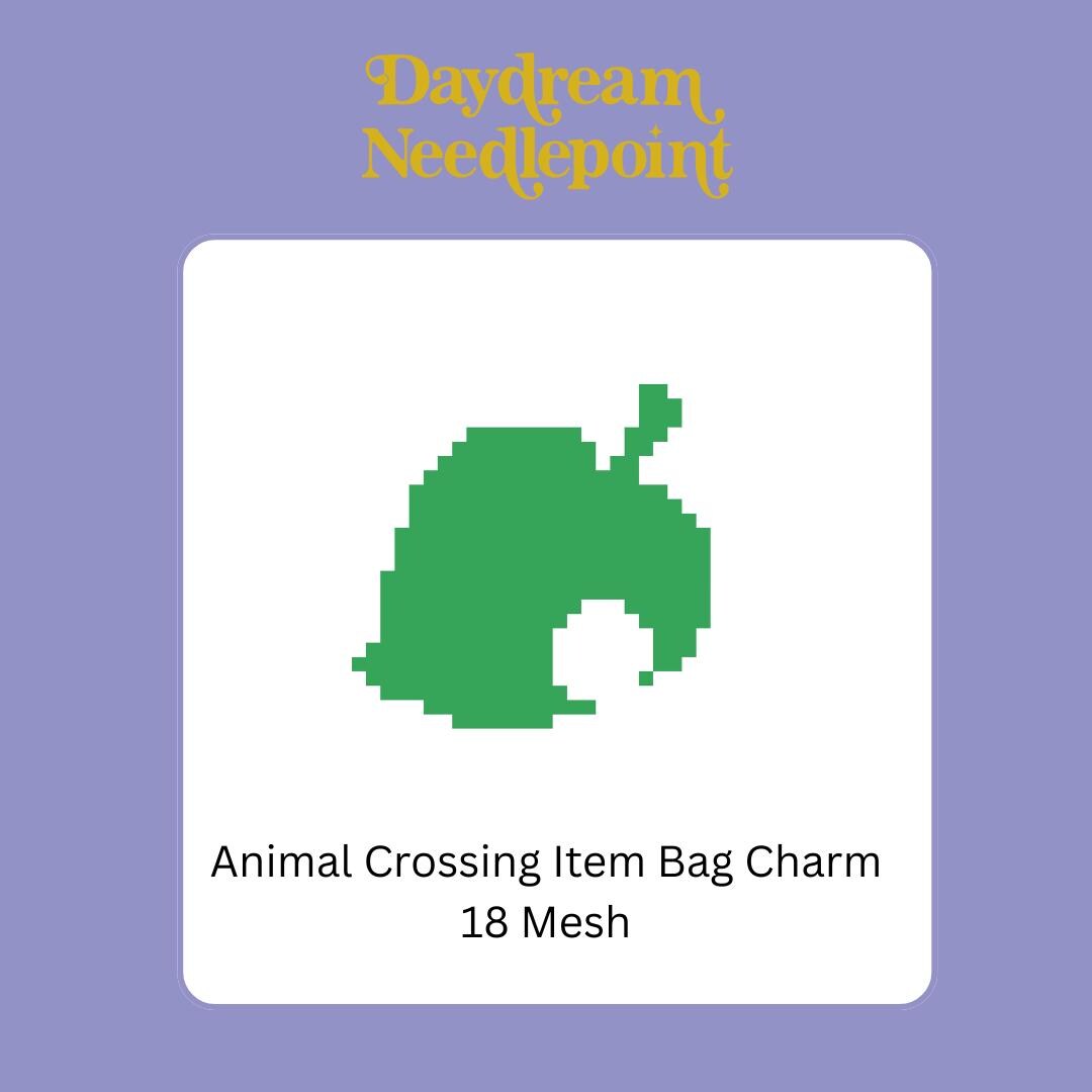 Animal Crossing Inspired Mini - Painted Needlepoint Canvas, Nintendo Inspired, 18 Mesh