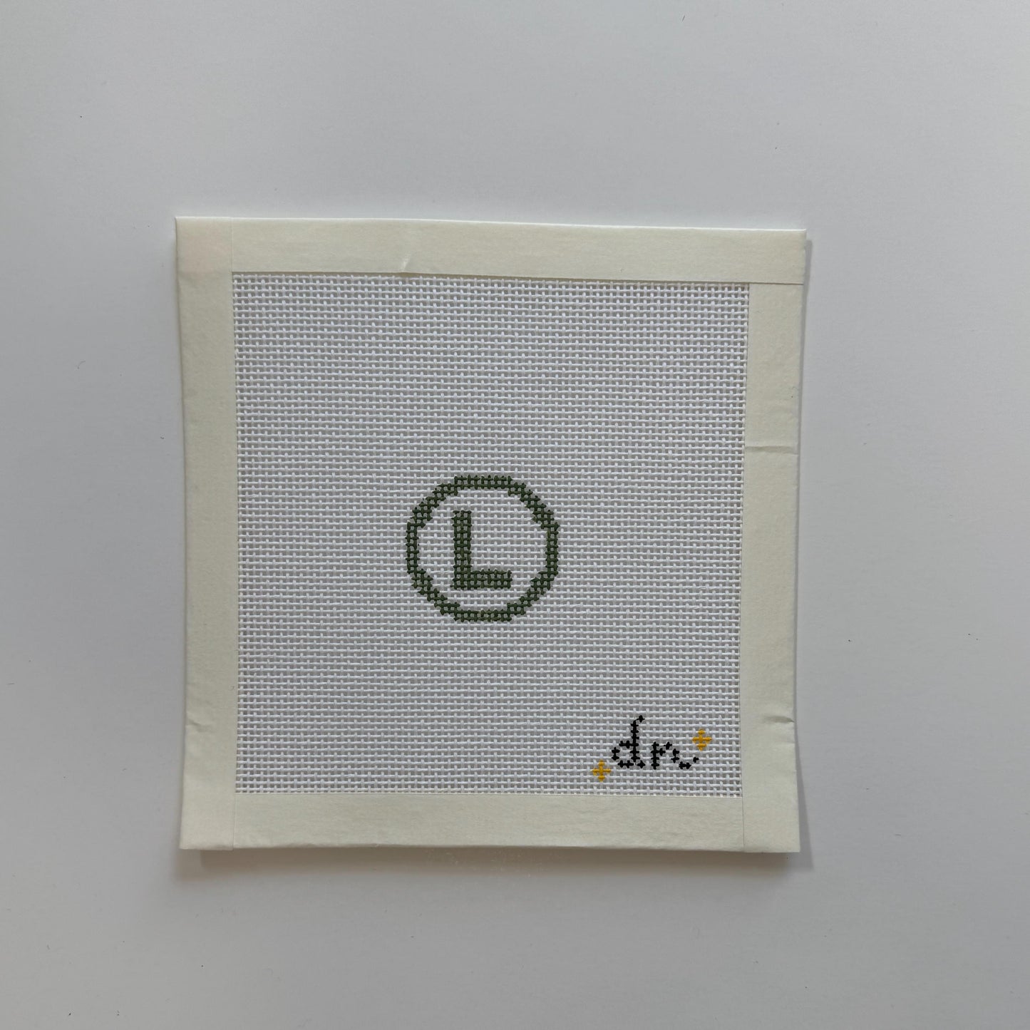 Luigi Inspired Mini - Painted Needlepoint Canvas, Nintendo Inspired, 18 Mesh