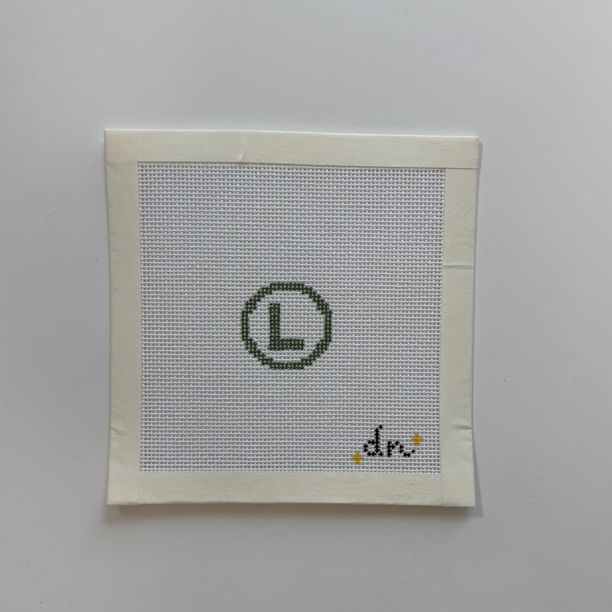 Luigi Inspired Mini - Painted Needlepoint Canvas, Nintendo Inspired, 18 Mesh