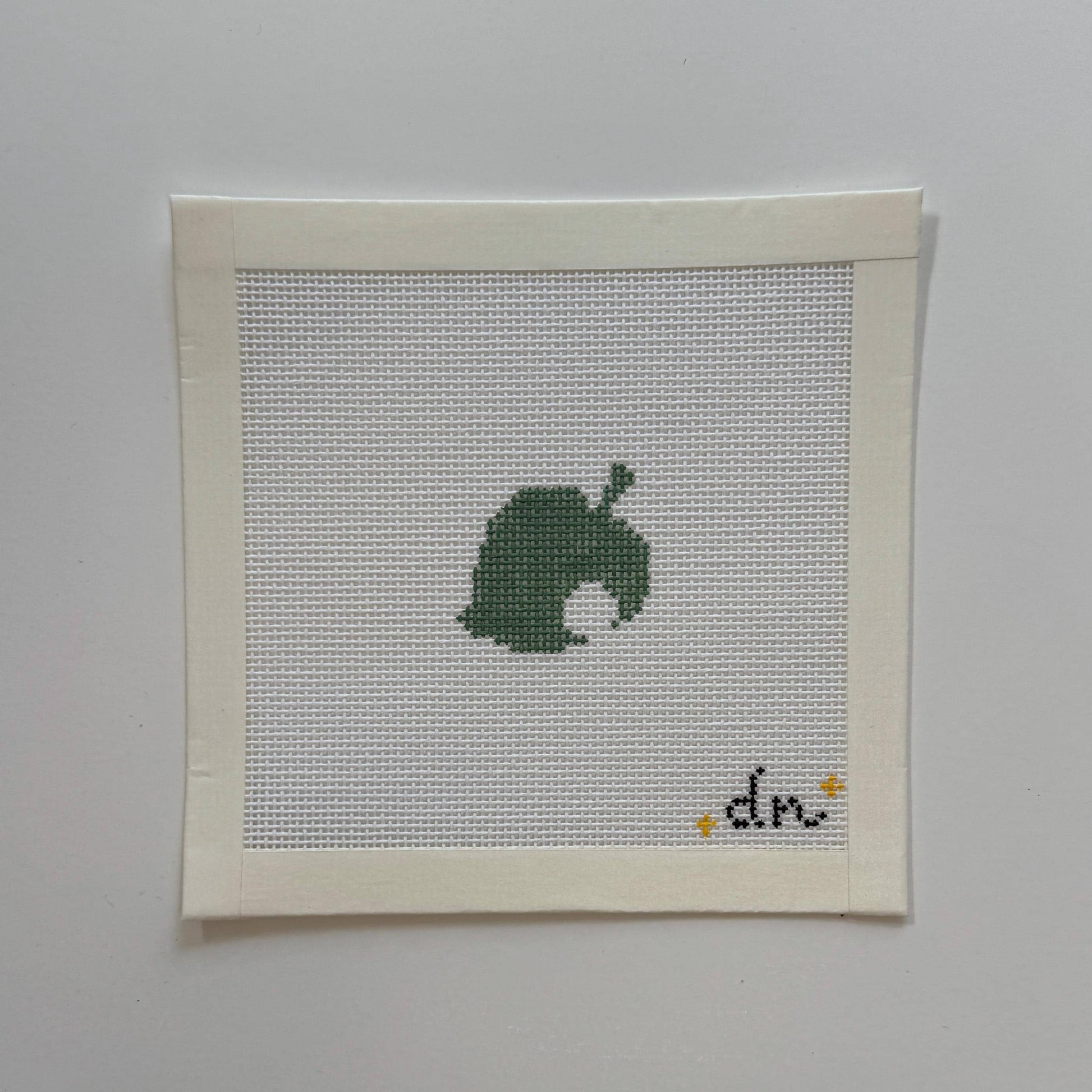 Animal Crossing Inspired Mini - Painted Needlepoint Canvas, Nintendo Inspired, 18 Mesh