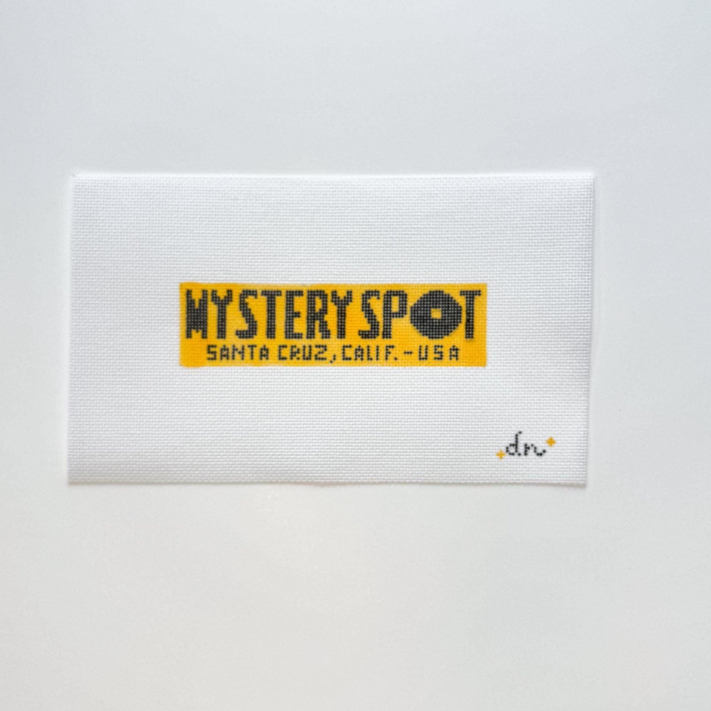Mystery Spot Needlepoint Canvas - Santa Cruz, California Needlepoint, 18 Mesh