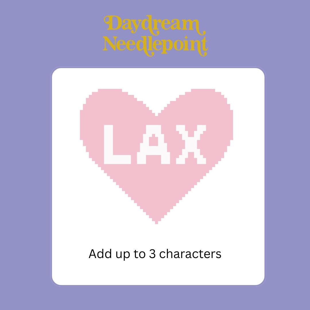 Custom Beginner Needlepoint Heart: 13 Mesh Needlepoint