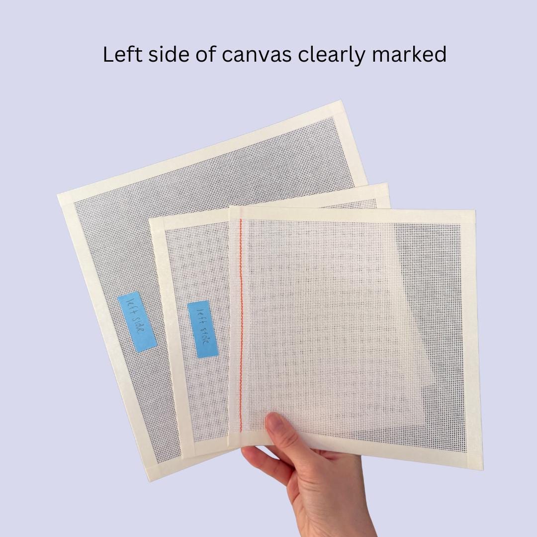 13 Mesh and 18 Mesh Blank Needlepoint Canvas: 8x8, 10x10, 12x12, 14x14
