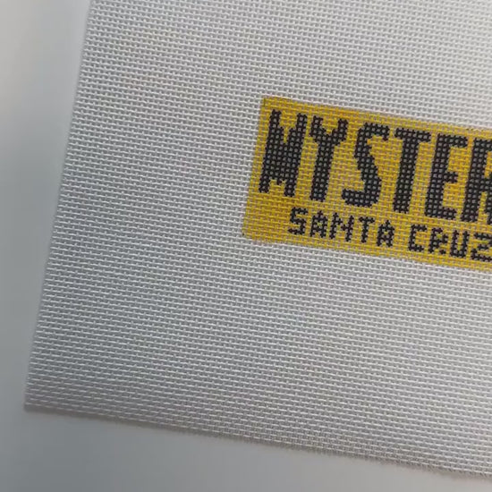 Mystery Spot Needlepoint Canvas - Santa Cruz, California Needlepoint, 18 Mesh